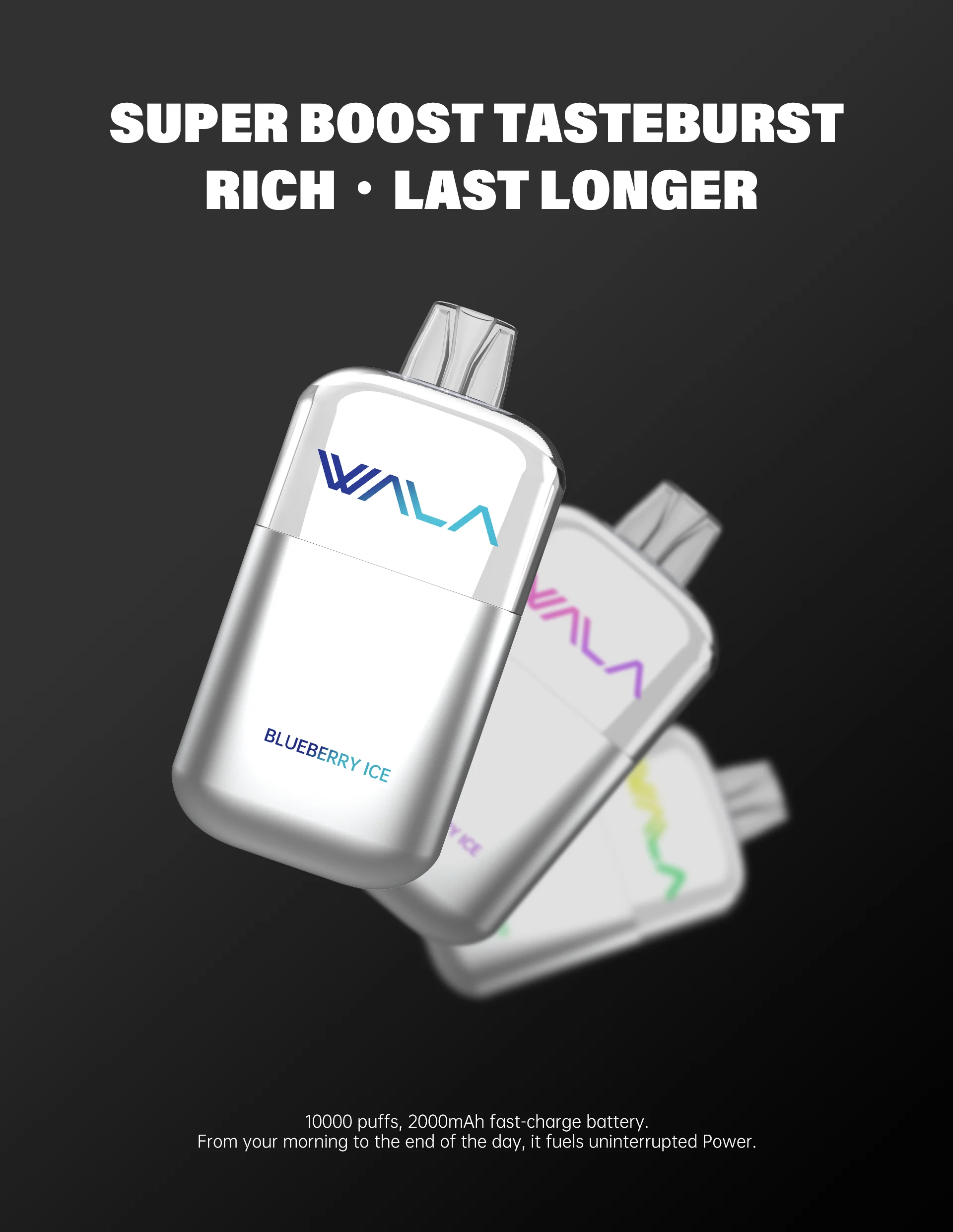 WALA POP 10000 Puffs 2000mAh Battery