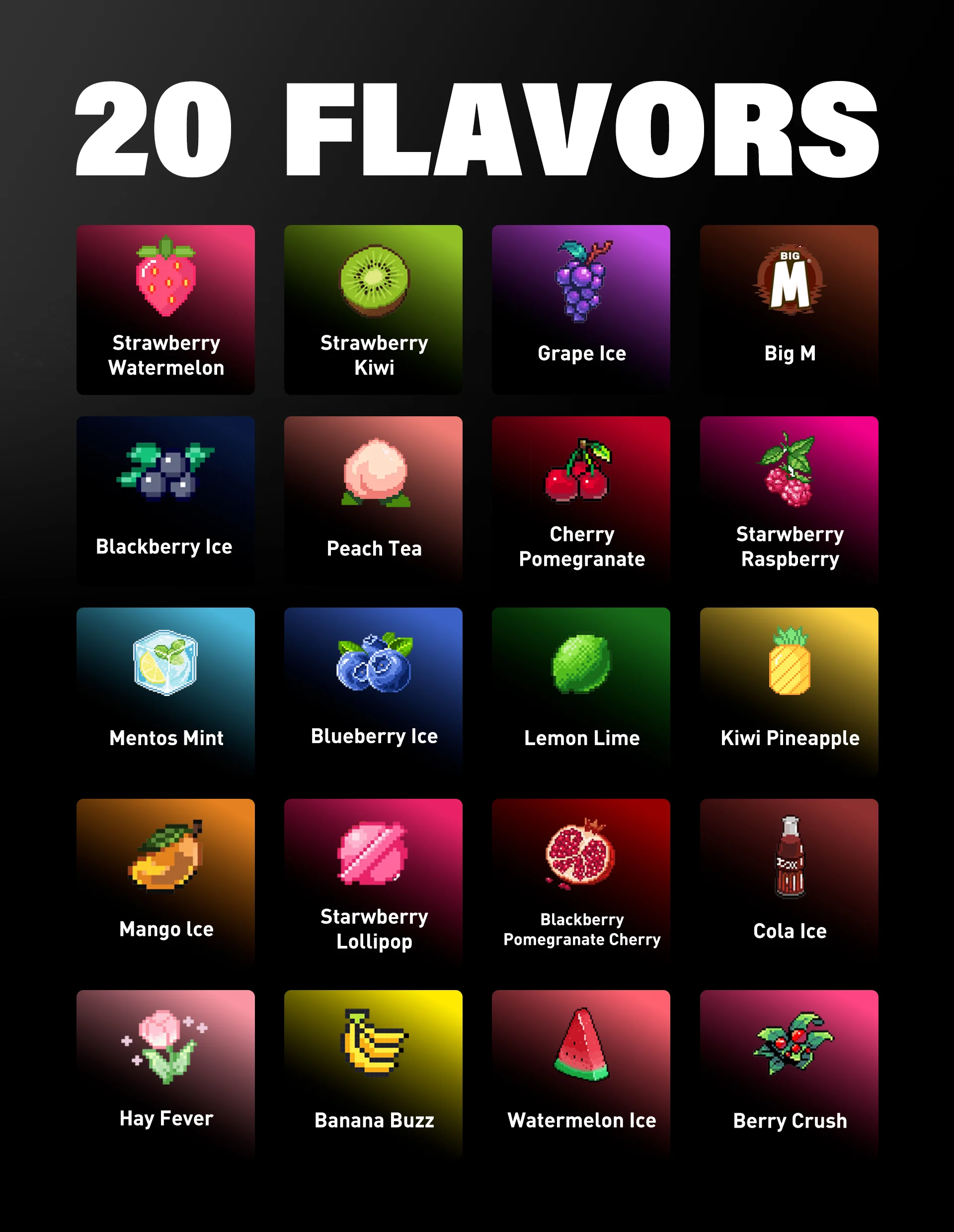 WALA POP 10000 Vape Flavors