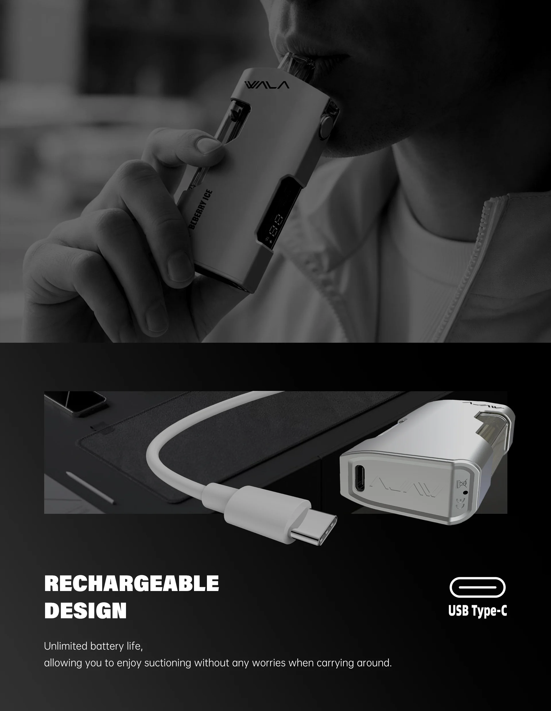 WALA YO 18000 USB-C Rechargeable Vape