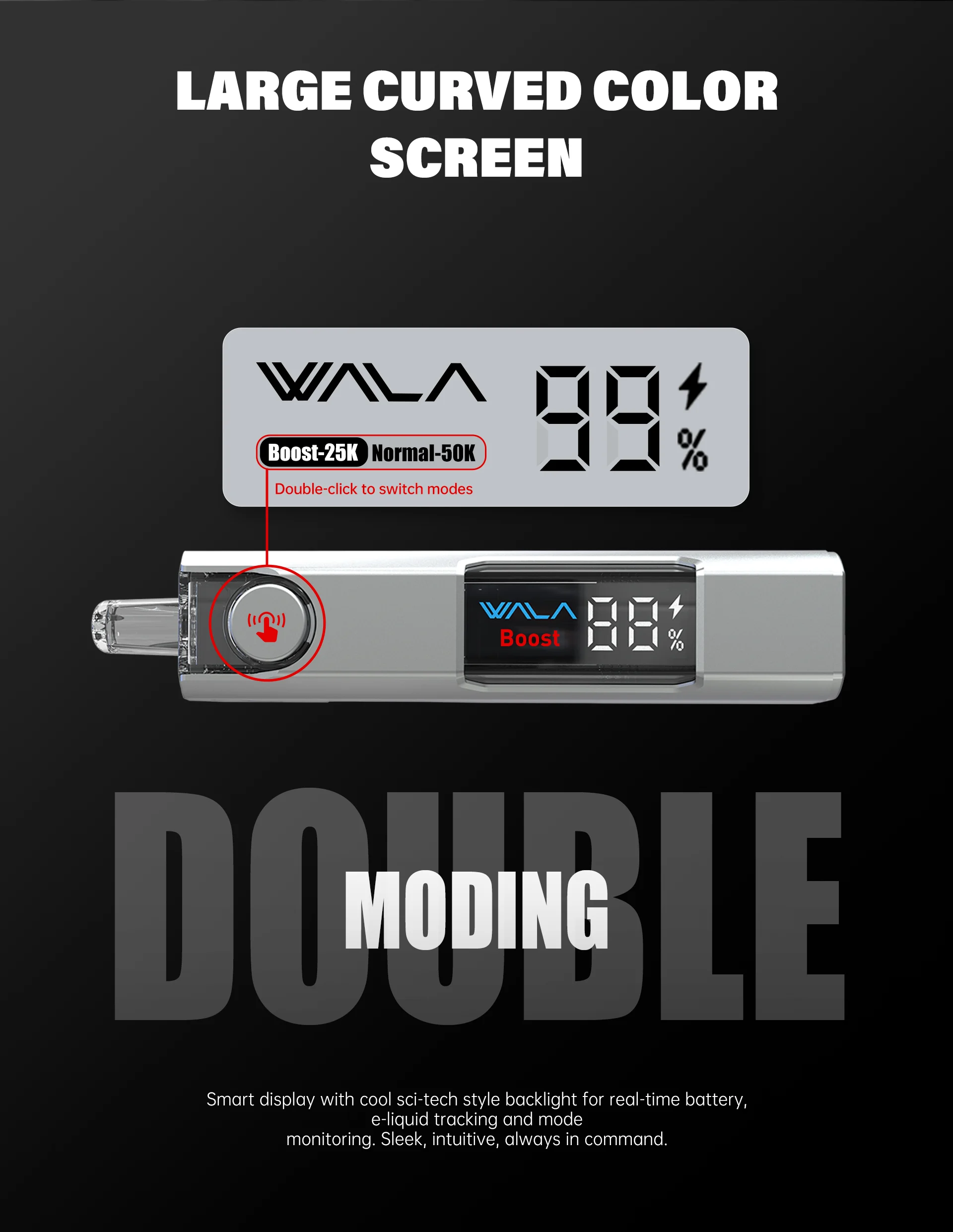 WALA YO 50000 Color Screen Dual Mode