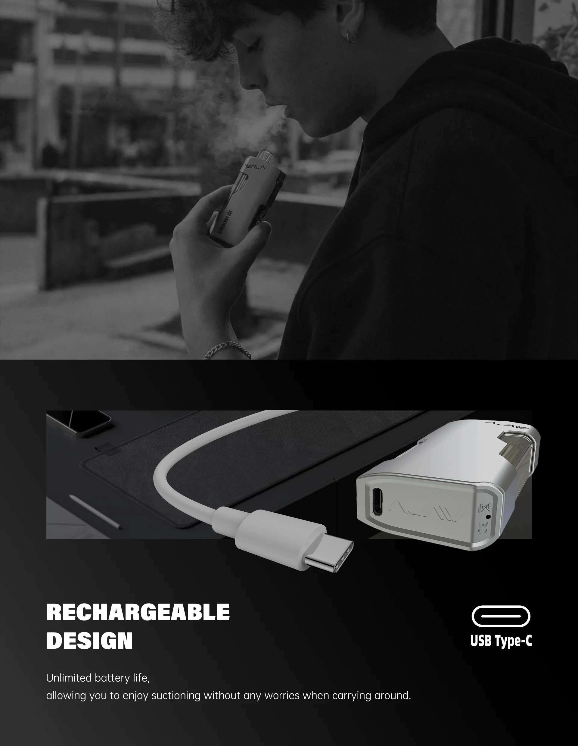 WALA YO 50000 USB-C Rechargeable Vape